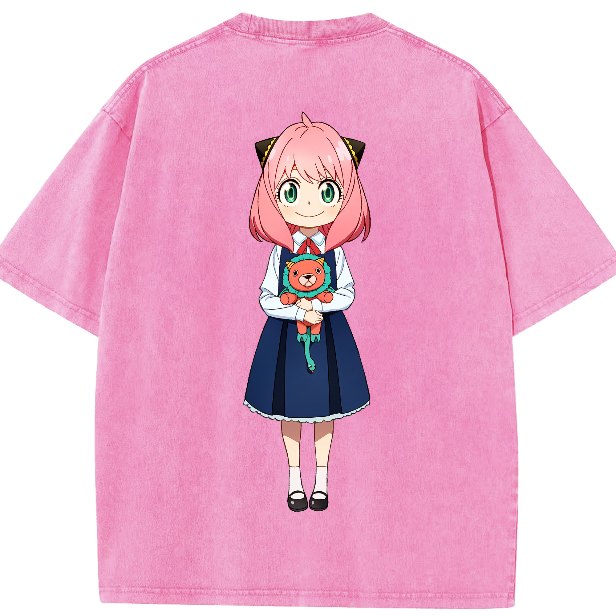（画像用） SPY×FAMILY间谍家家酒 綿100% ヴィンテージ風 半袖Tシャツ（背面プリント）